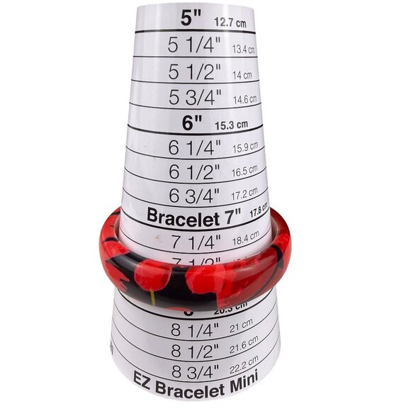 Retro Floral Print Womens Acrylic Oval Bangle Bracelets Set Of 2 Vibrant Colorwa - Picture 6 of 6